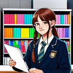 Webtoon Artist**

A professional webtoon artist in a brightly lit studio, drawing a fully clothed, expressive character on a digital tablet. The character is a young, friendly student in modest school uniform. Background shows shelves with art supplies and finished comic pages. Safe for work, appropriate content, fully clothed, professional attire, perfect anatomy, natural proportions, digital illustration, family-friendly.

**
