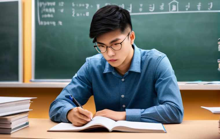 캐릭터디자인 자격증 필기 시험 대비 자료 정리 - **Prompt 2:** A creative student, a young woman in her early twenties, wearing comfortable, artistic...