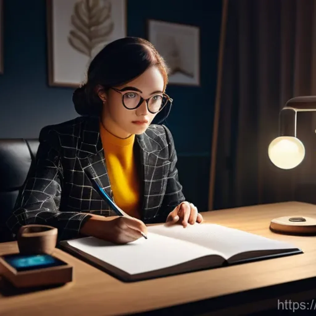 캐릭터디자이너가 알아야 할 법률 상식 - **Prompt 1: The Vigilant Creator**
    A focused female character designer, in her late 20s or early...