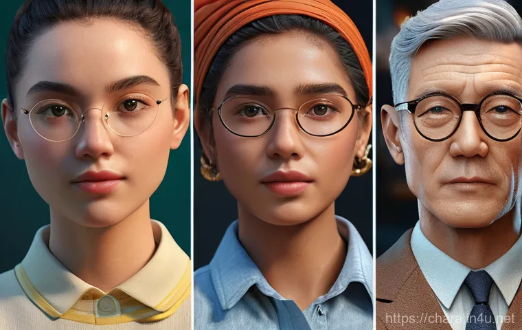 캐릭터디자인 실기 시험의 주요 채점 항목 - Here are three detailed image prompts in English for character design: