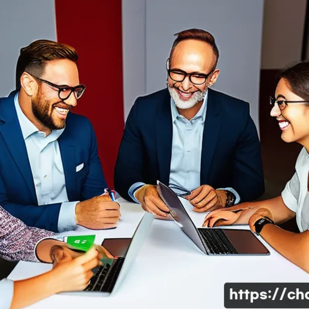 캐릭터디자인 업계 네트워킹 팁 - A vibrant networking event for character designers in a modern conference hall, diverse creative pro...